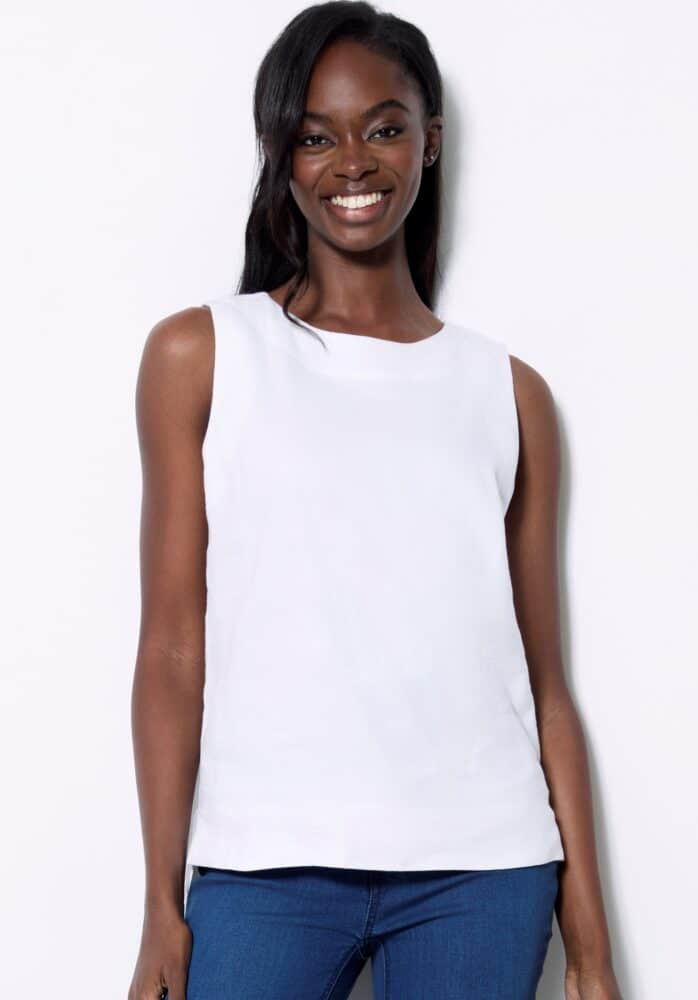 Linen Sleeveless Top
